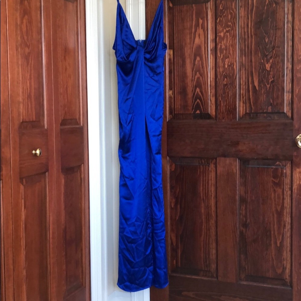 Forever 21 contemporary dress blue with slit